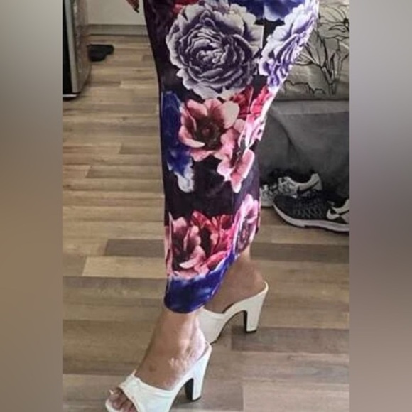 Floral Print High Waist Skirt - Picture 4 of 4